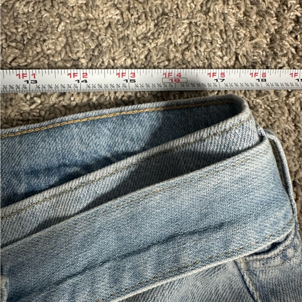 Banana Republic Denim Shorts 16 33 34 17 Light Wash Blue Tie Waist high rise - Picture 6 of 8